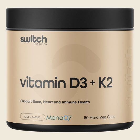 Switch Nutrition Vitamin D3 + K2 60 Caps - Cutprice Online