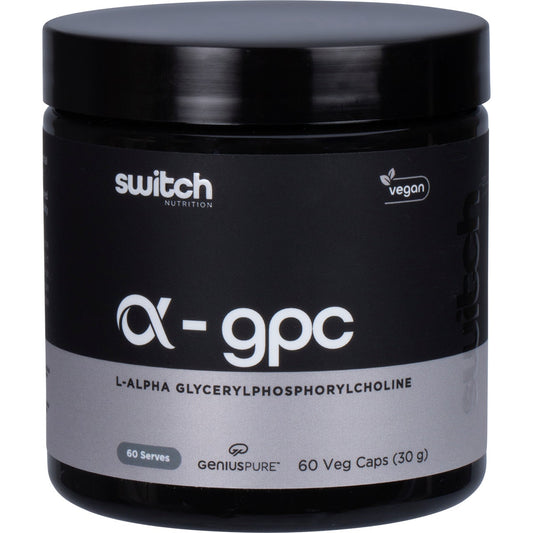 Switch Nutrition Alpha Gpc L-alpha Glycerylphosphorylcholine 60 Caps - Cutprice Online