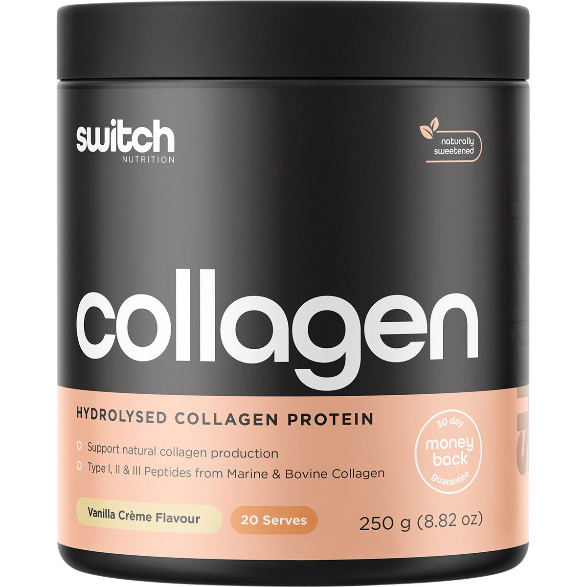 Switch Nutrition Hydrolysed Collagen Protein Vanilla Creme 250g - Cutprice Online