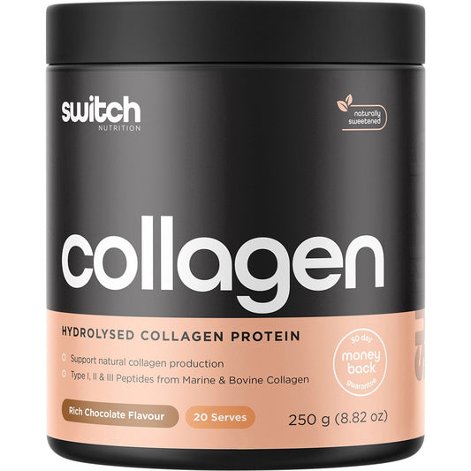 Switch Nutrition Hydrolysed Collagen Protein Rich Chocolate 250g - Cutprice Online