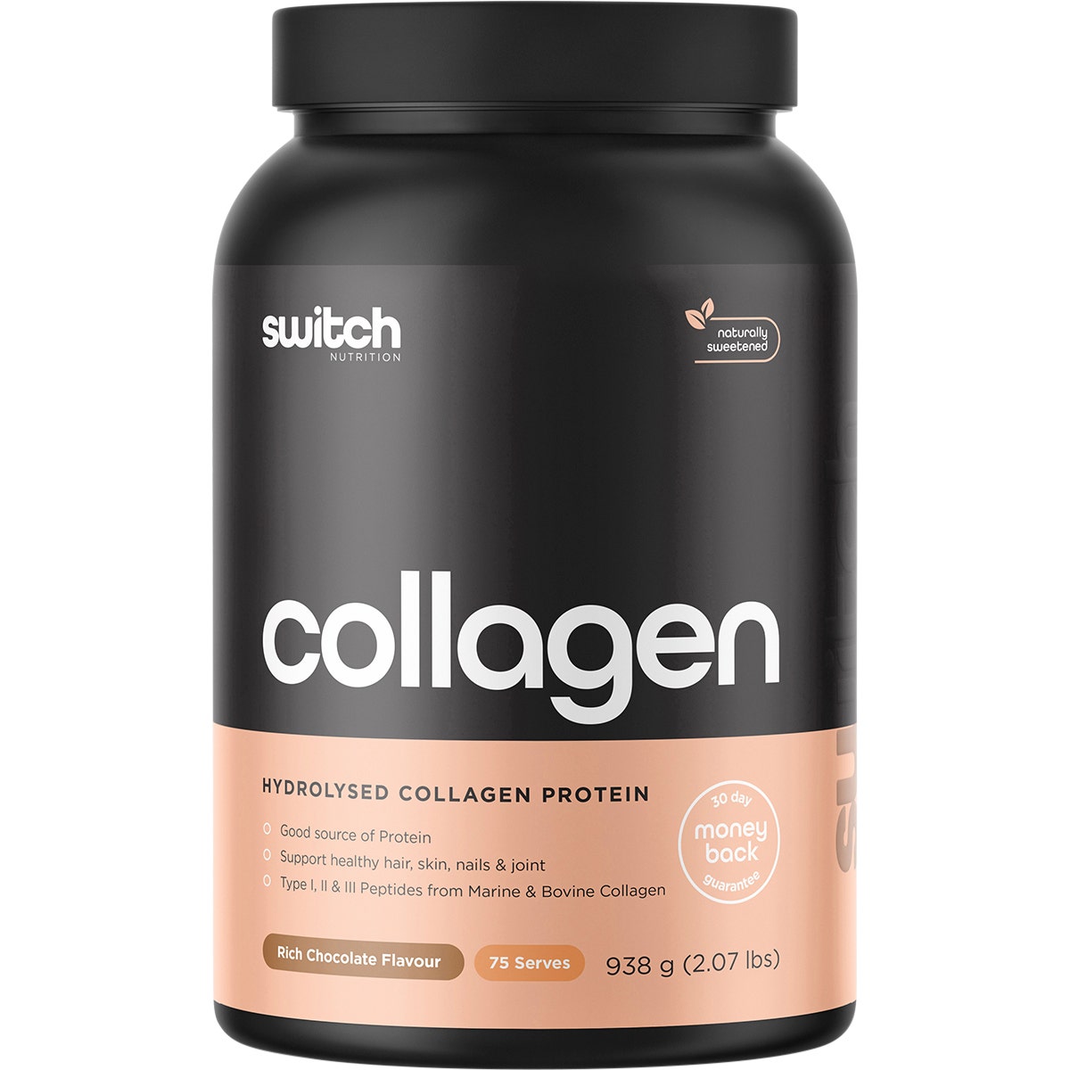 Switch Nutrition Hydrolysed Collagen Protein Rich Chocolate 938g - Cutprice Online