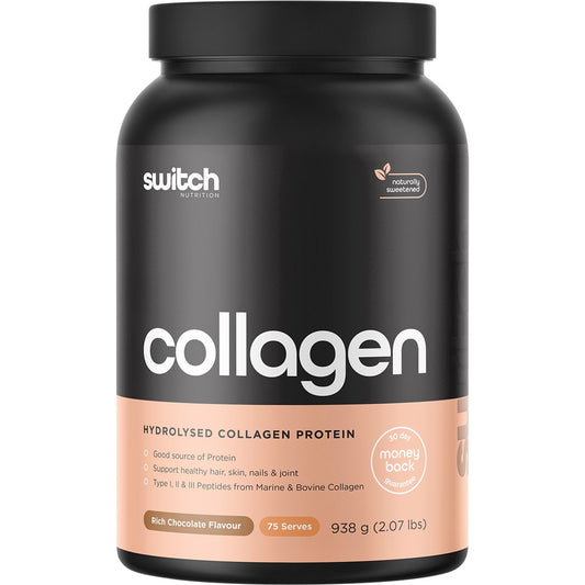 Switch Nutrition Hydrolysed Collagen Protein Rich Chocolate 938g - Cutprice Online