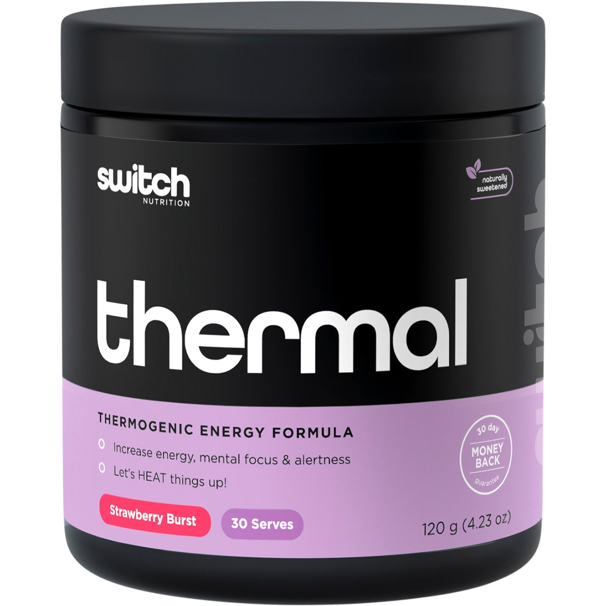 SWITCH NUTRITION Thermal Thermogenic Energy Formula Strawberry Burst 120g Switch Nutrition