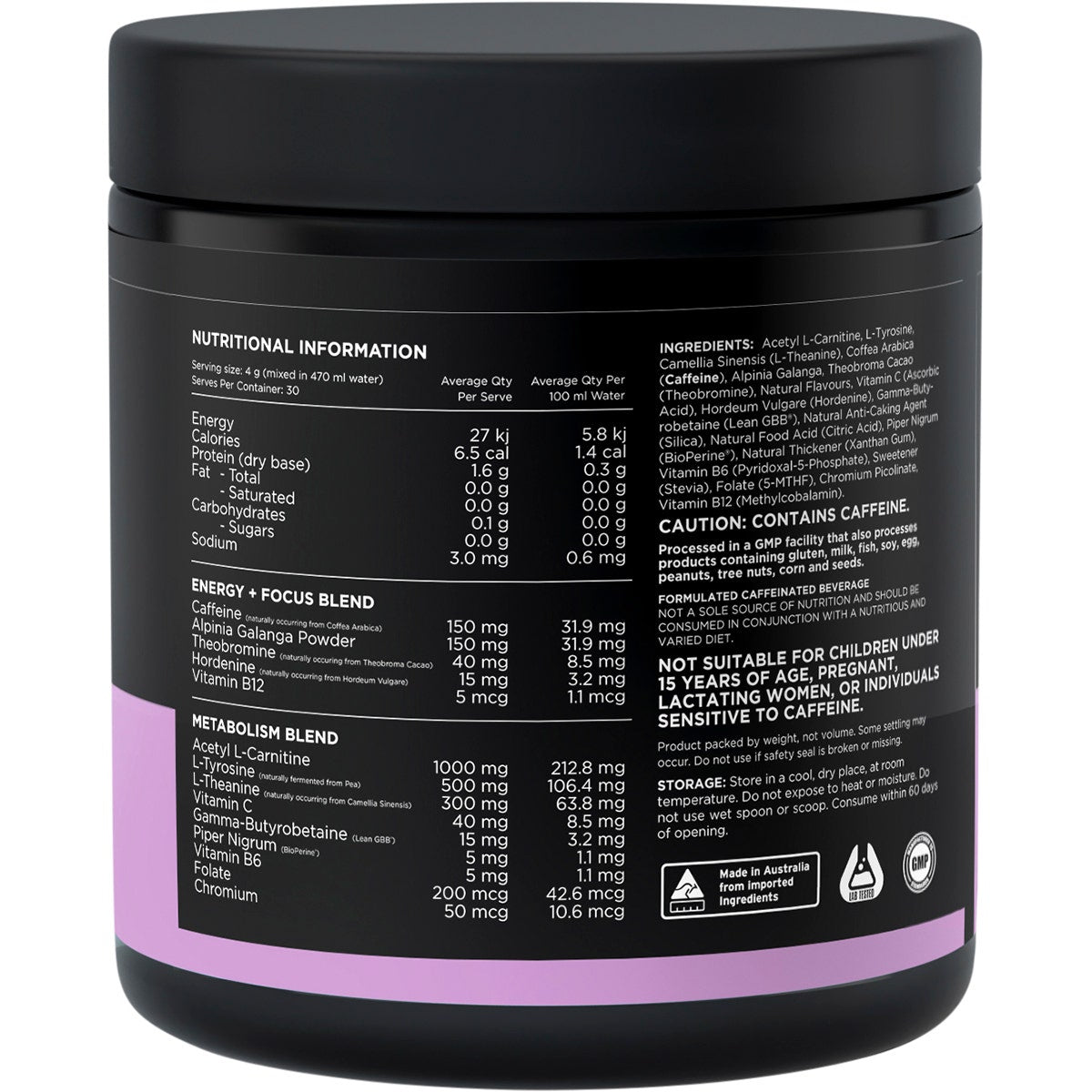SWITCH NUTRITION Thermal Thermogenic Energy Formula Strawberry Burst 120g Switch Nutrition