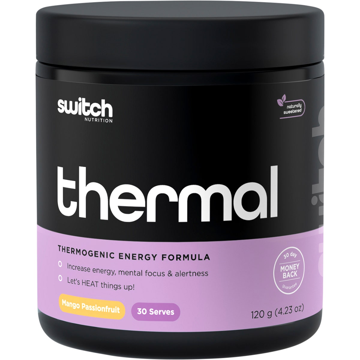 SWITCH NUTRITION Thermal Thermogenic Energy Formula Mango Passionfruit 120g Switch Nutrition