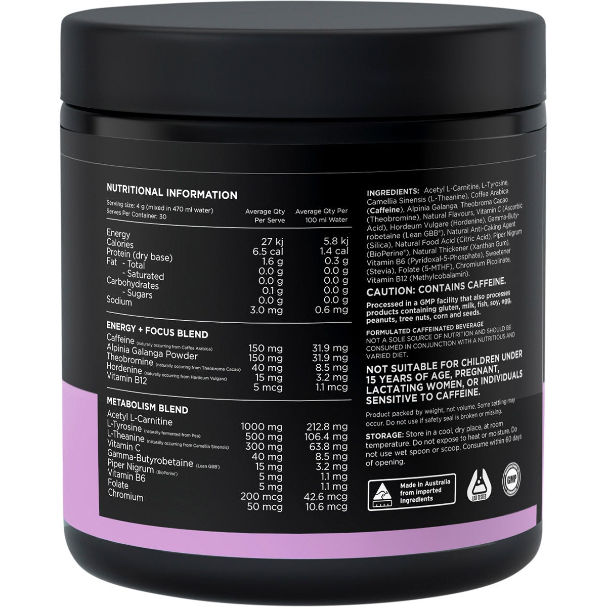 SWITCH NUTRITION Thermal Thermogenic Energy Formula Mango Passionfruit 120g Switch Nutrition