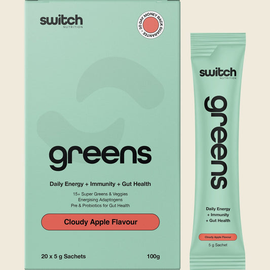 Switch Nutrition Greens Sachets Cloudy Apple 20x5g