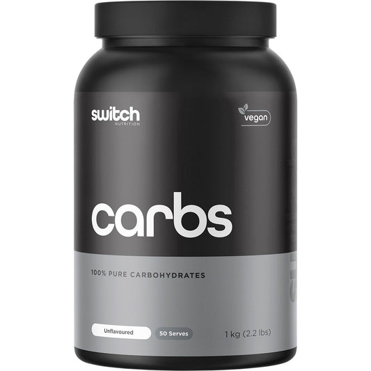 Switch Nutrition Carbs 100% Pure Carbohydrates Unflavoured 1kg - Cutprice Online