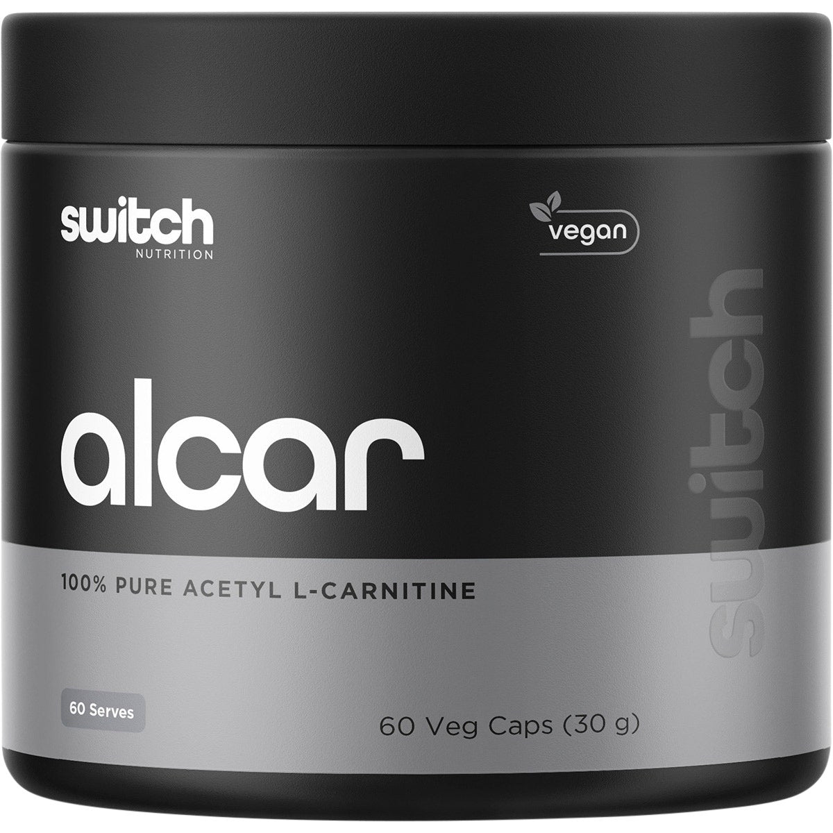Switch Nutrition Alcar 100% Pure Acetyl L-carnitine 60 Caps - Cutprice Online