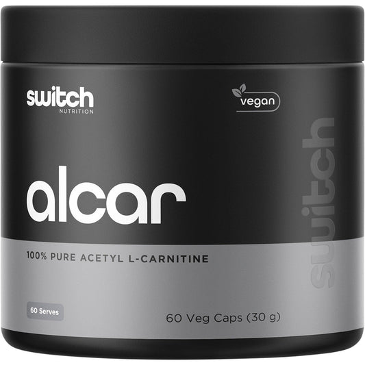 Switch Nutrition Alcar 100% Pure Acetyl L-carnitine 60 Caps - Cutprice Online