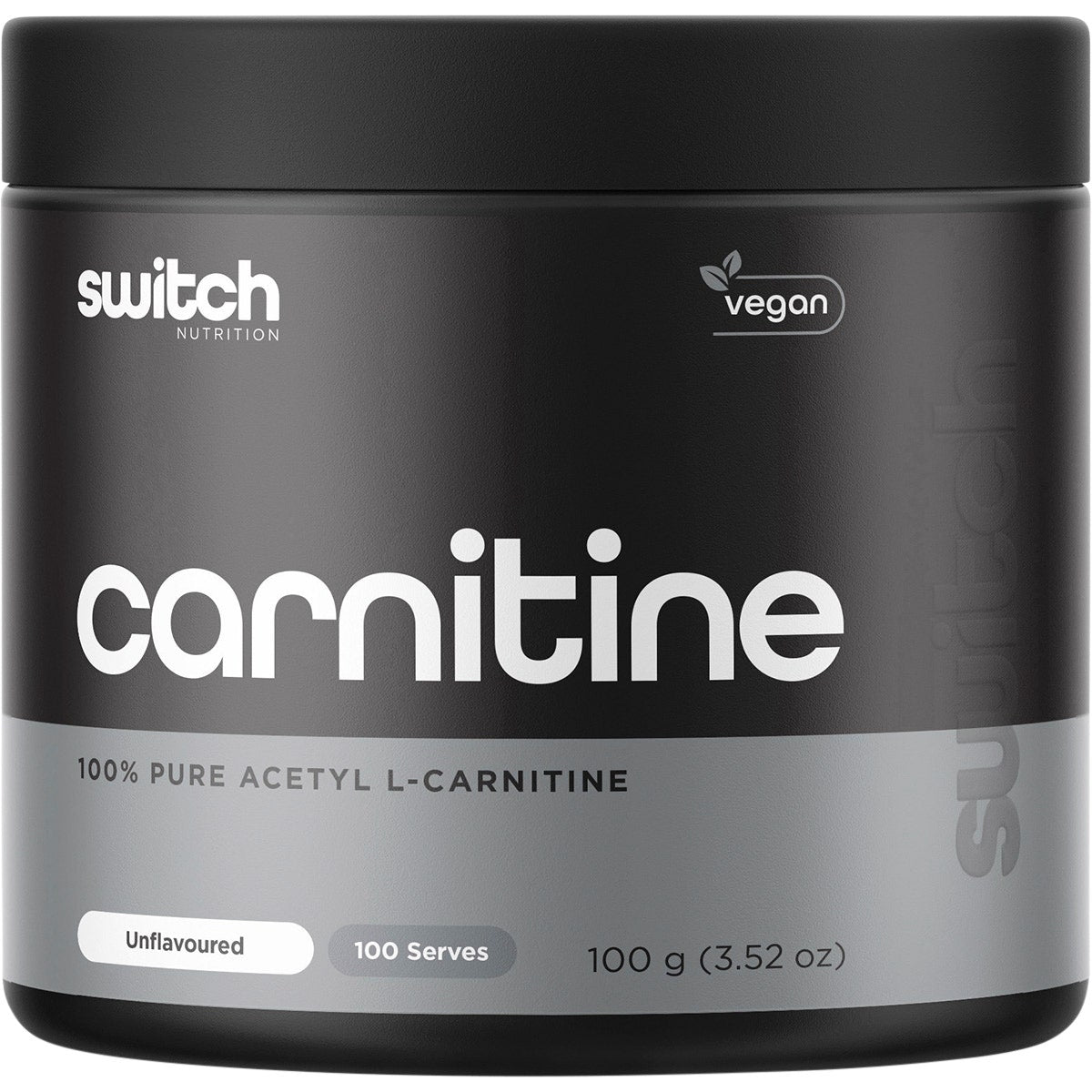 Switch Nutrition Carnitine 100% Pure Acetyl L-carnitine Unflavoured 100g - Cutprice Online