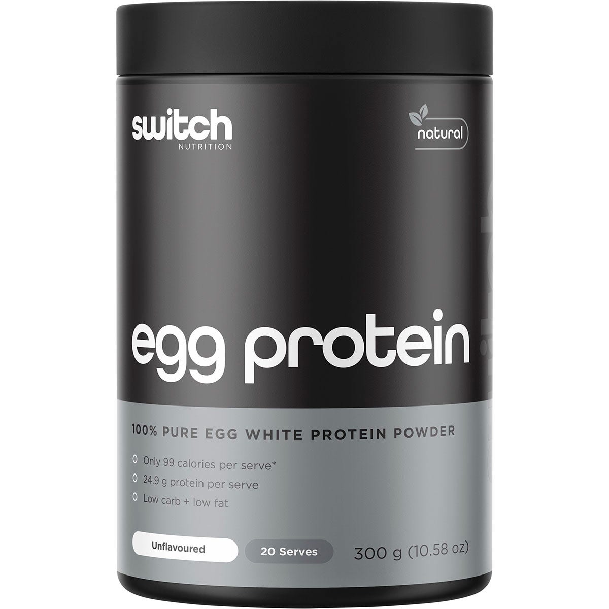 Switch Nutrition Egg White Protein Powder Unflavoured 300g - Cutprice Online