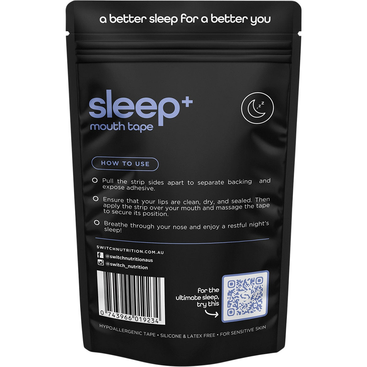 Switch Nutrition Sleep+ Mouth Tape 30pk - Cutprice Online
