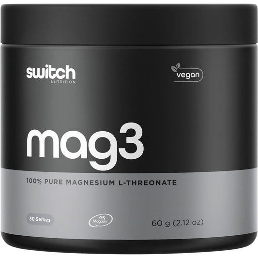 Switch Nutrition Mag3 100% Pure Magnesium L-threonate 60g - Cutprice Online