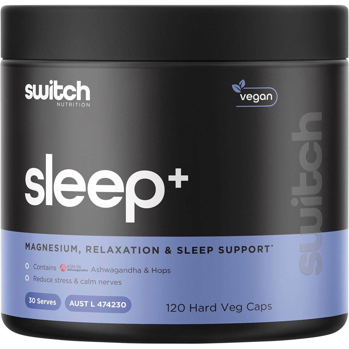 Switch Nutrition Sleep+ Magnesium 120 Cap - Cutprice Online