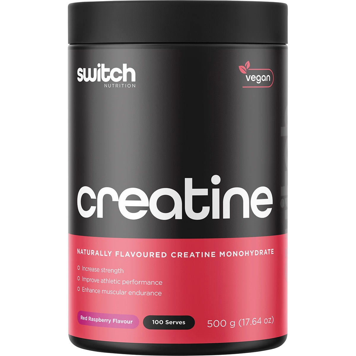 Switch Nutrition Creatine Monohydrate Red Raspberry 500g - Cutprice Online