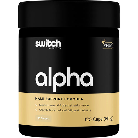 SWITCH NUTRITION Alpha Male Support Formula 120 Caps Switch Nutrition