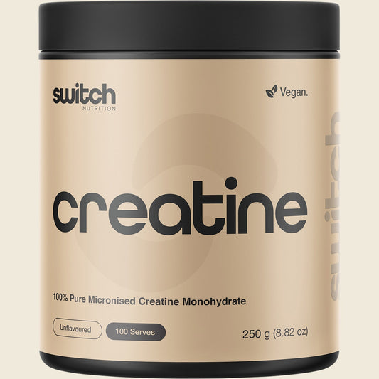 Switch Nutrition Creatine 100% Pure Micronized Monohydrate Unflavoured 250g - Cutprice Online