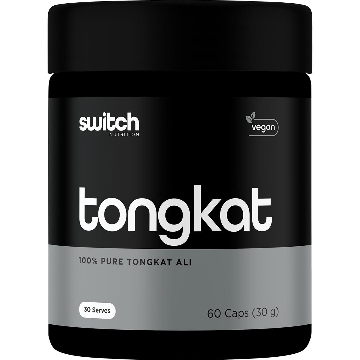 SWITCH NUTRITION Tongkat Ali 100% Pure Tongkat Ali 60 Caps - Cutprice Online