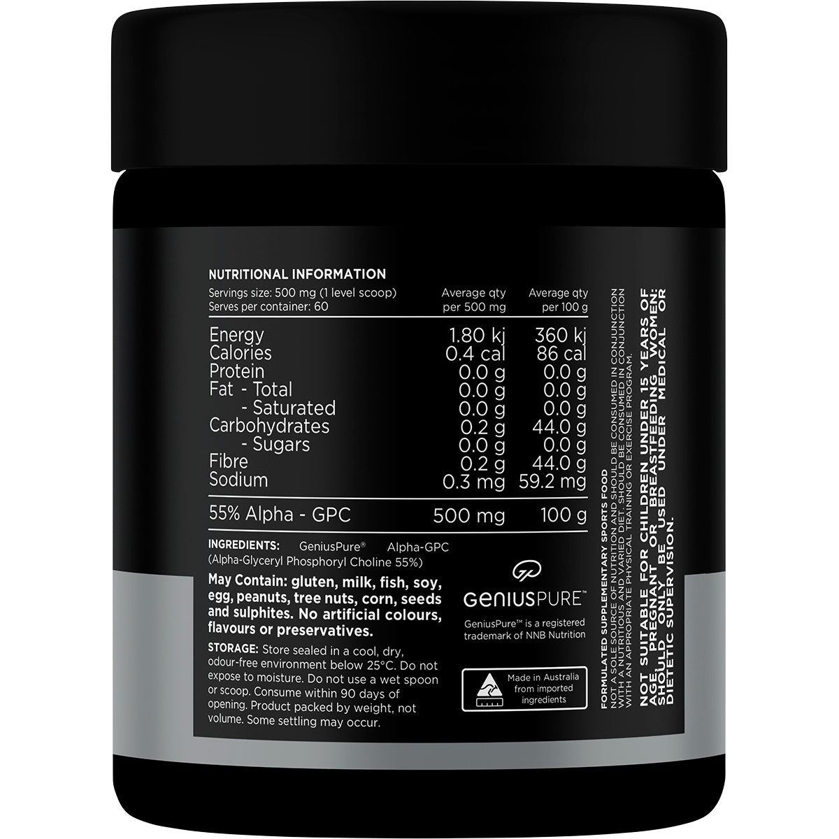 SWITCH NUTRITION Alpha GPC 30g - Cutprice Online