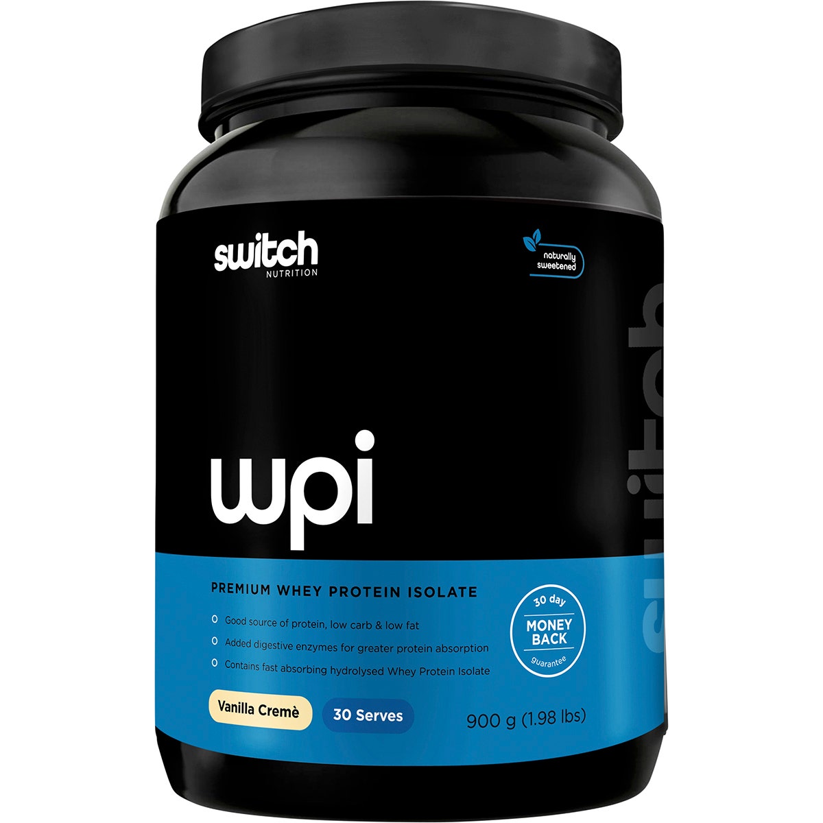 SWITCH NUTRITION WPI Premium Whey Protein Isolate Vanilla Creme 900g Switch Nutrition