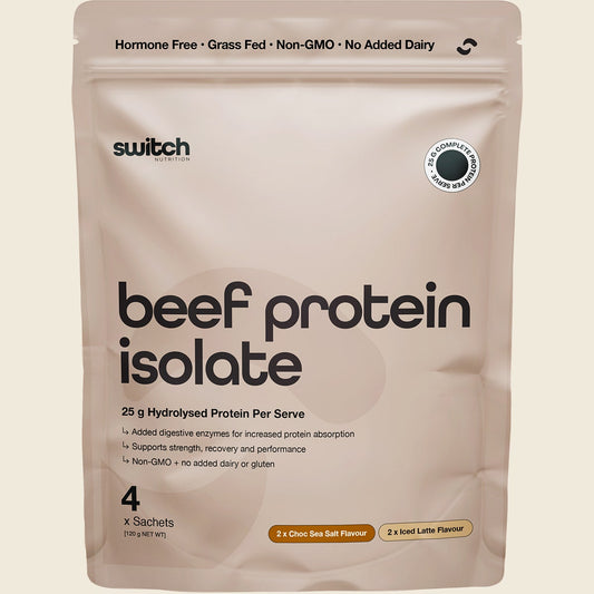 Switch Nutrition Beef Protein Isolate Sample Pouch 4x30g