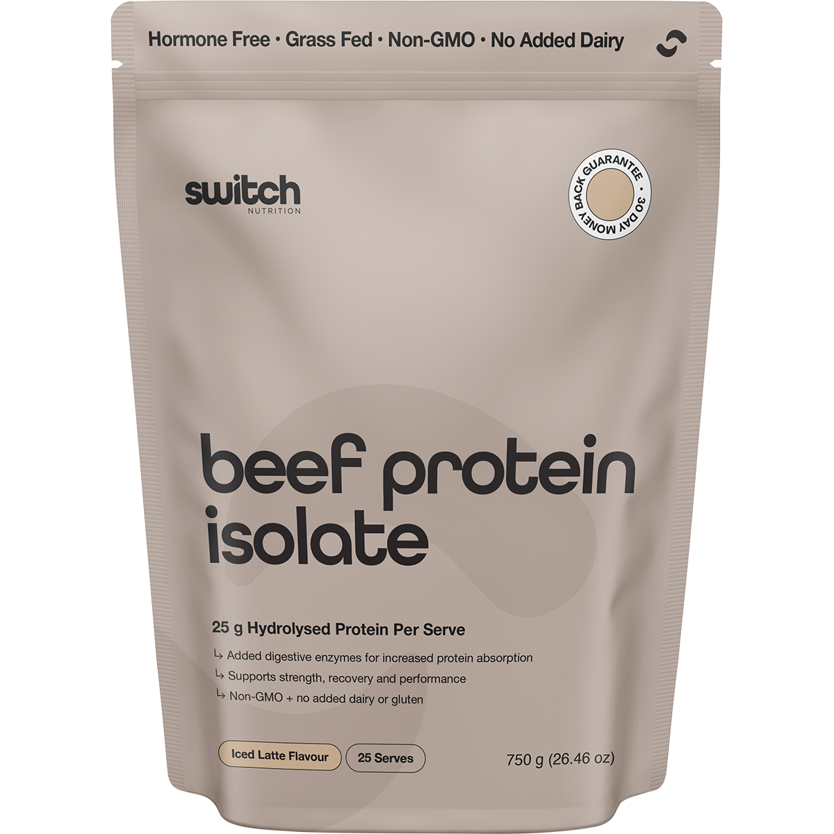 Switch Nutrition Beef Protein Isolate Iced Latte 750g