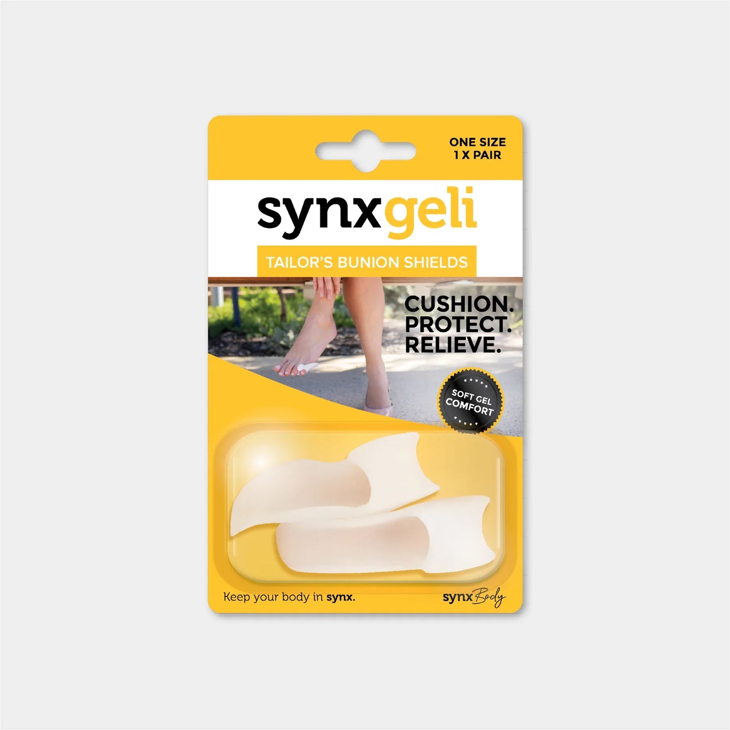 SYNXGELI Gel Tailor’s Bunion Shields – 2 pack - Cutprice Online