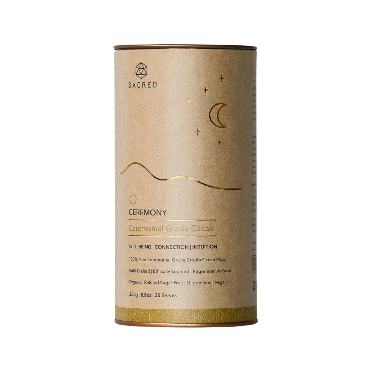Sacred Taste Organic Drinking Cacao (Ceremonial Grade Cacao) Ceremony 250g - Cutprice Online