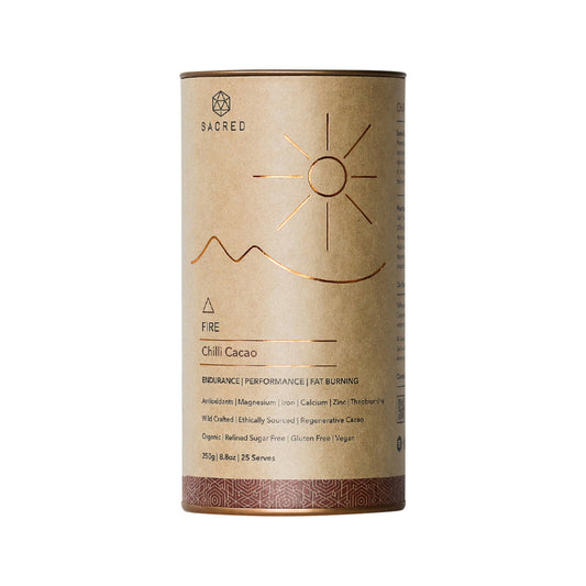 Sacred Taste Organic Drinking Cacao (Chilli Cacao) Fire 250g - Cutprice Online