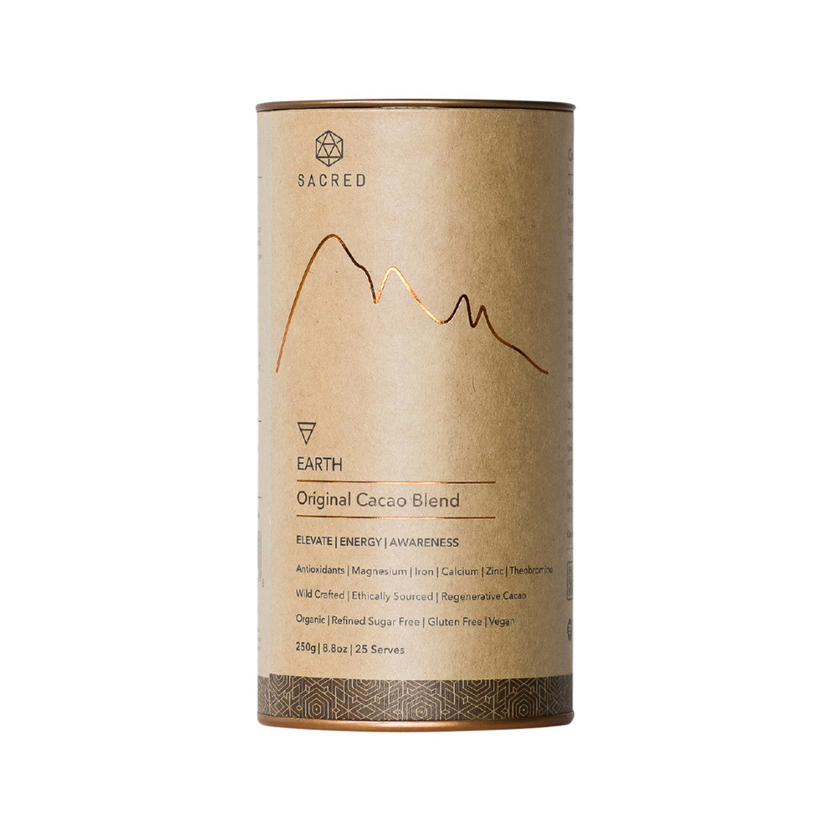 Sacred Taste Organic Drinking Cacao (Original Cacao Blend) Earth 250g - Cutprice Online