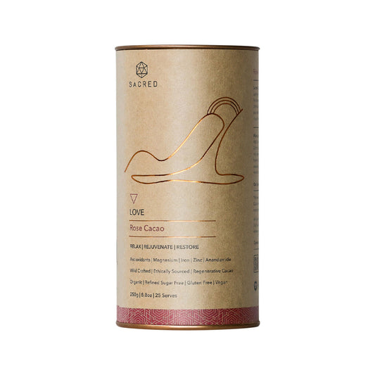 Sacred Taste Organic Drinking Cacao (Rose Cacao) Love 250g - Cutprice Online