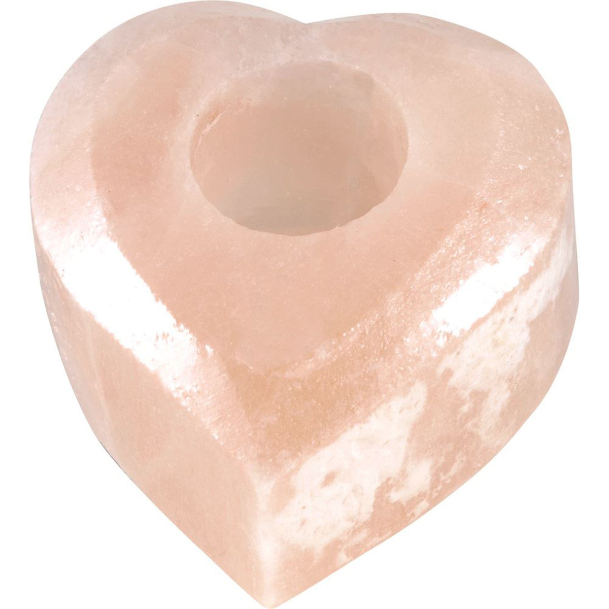 SaltCo Salt Crystal Tea Light Heart - Cutprice Online