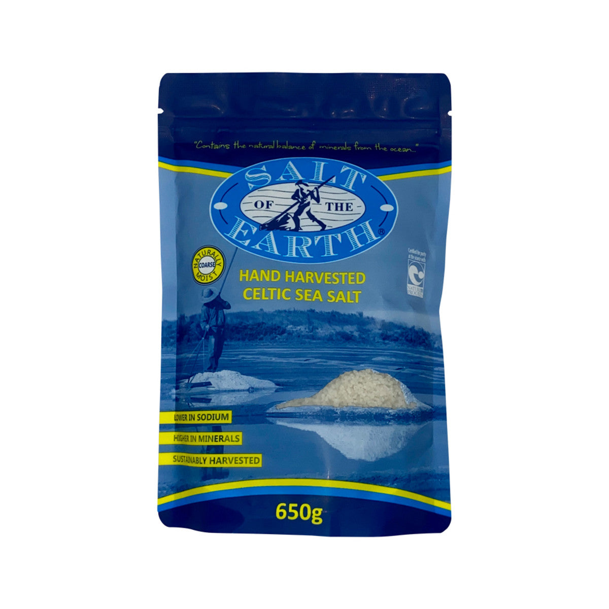 Salt Of The Earth Hand Harvested Celtic Sea Salt Coarse 650g - Cutprice Online