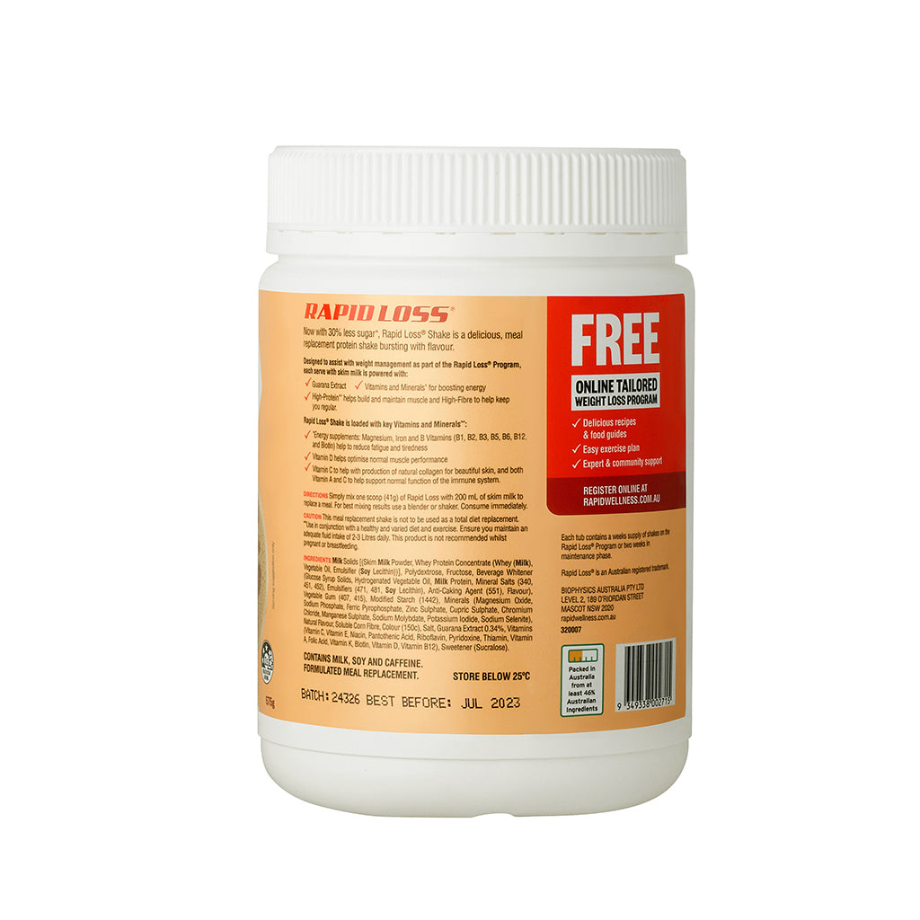 RAPID LOSS Salted Caramel Meal Replacement Shake 575g - Cutprice Online