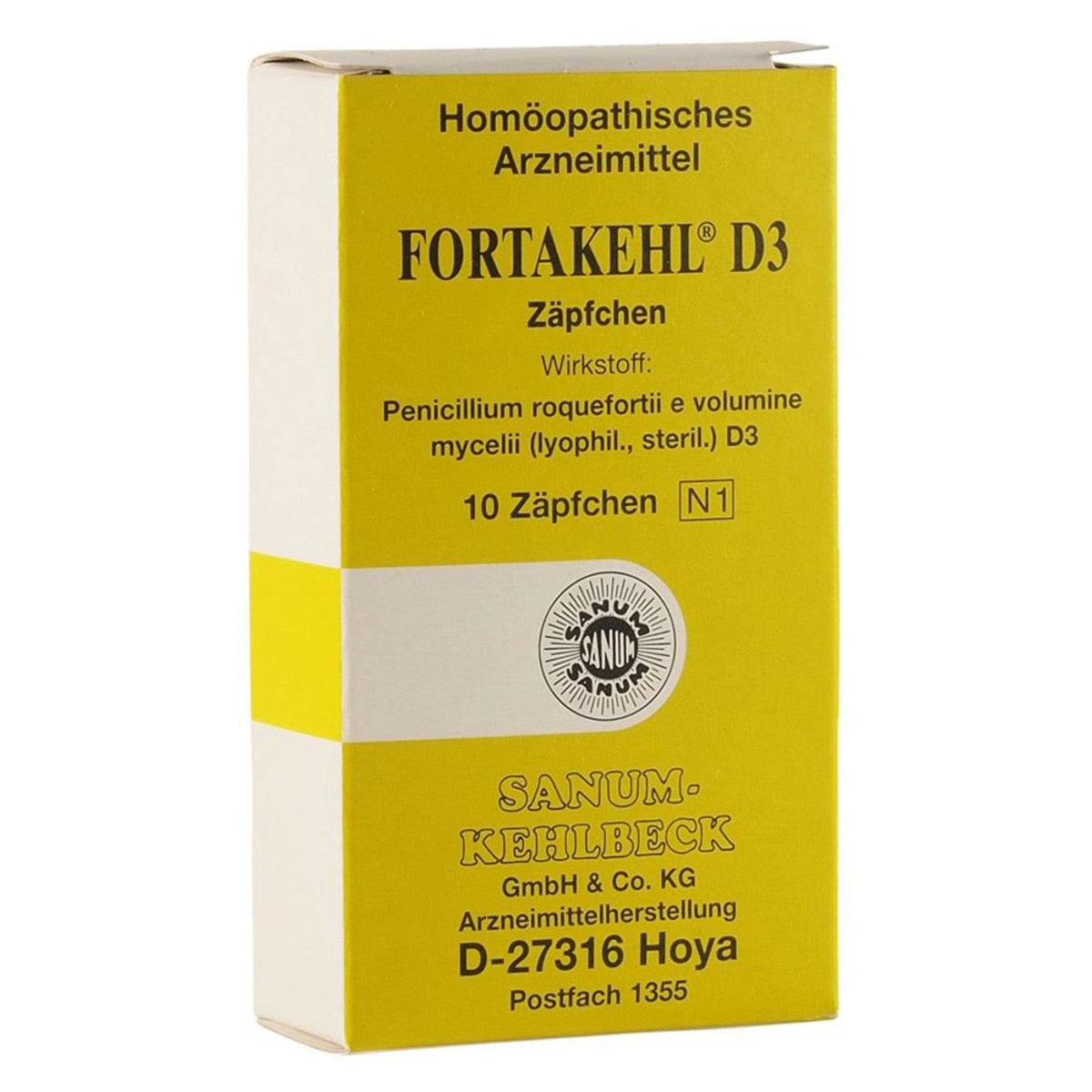 Sanum Fortakehl 6X (D3)Suppositories x 10 Pack - Cutprice Online