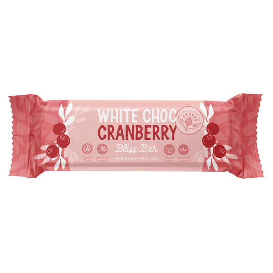 Food To Nourish Bliss Bar White Choc Cranberry 40g - Cutprice Online