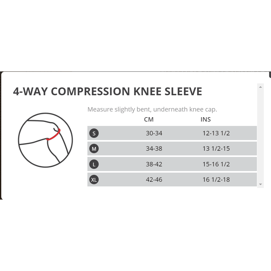 Thermoskin 4-Way Compression Knee Sleeve - Cutprice Online