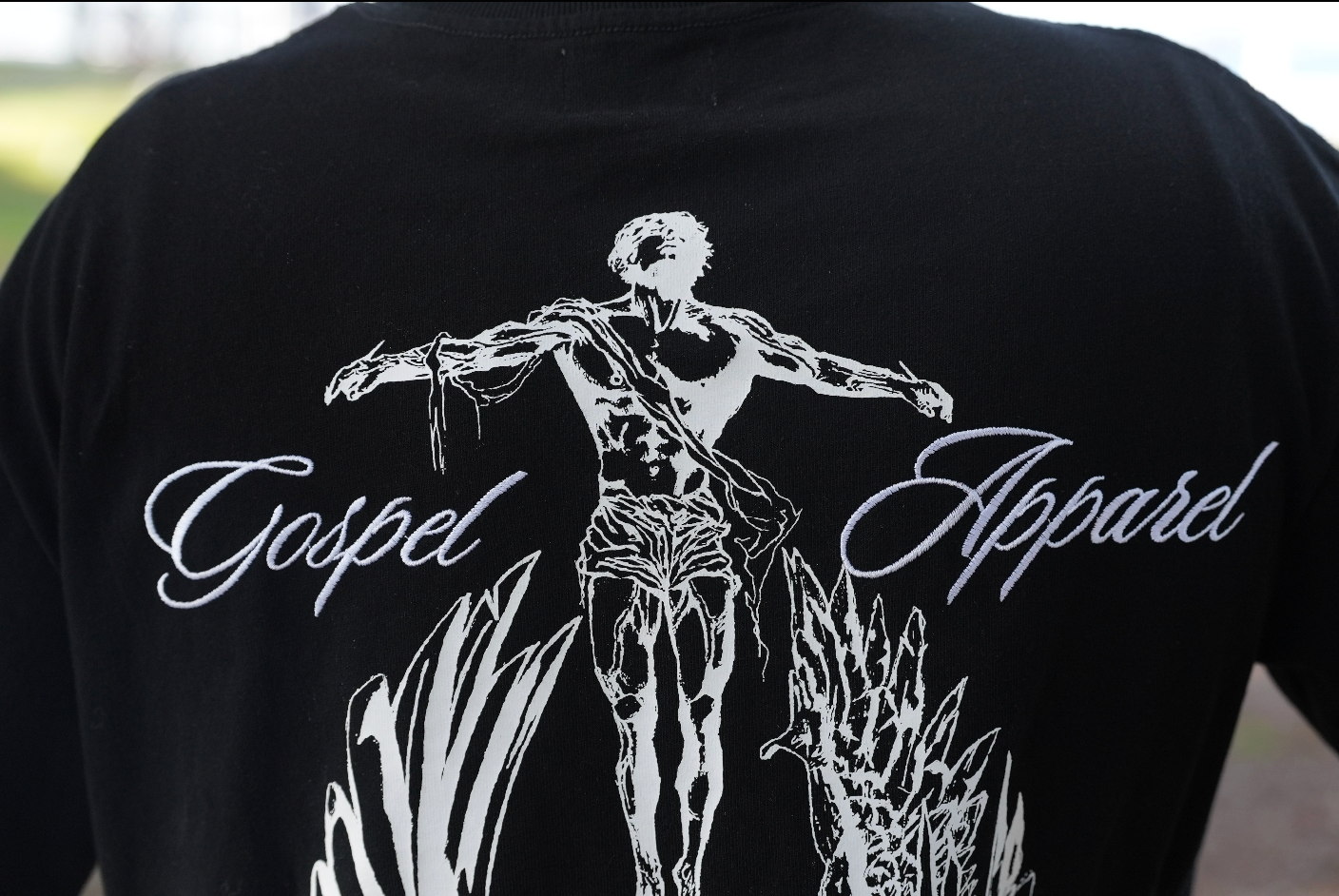 GOSPEL APPAREL - BLACK GRAVE TO GLORY BOXY T-SHIRT