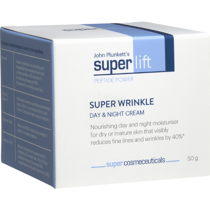John Plunkett’s SuperLift Super Wrinkle Day & Night Cream 50g - Cutprice Online
