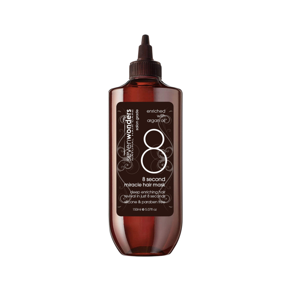 Seven Wonders Natural Hair Care 8 Second Miracle Hair Mask Enriched with Argan Oil 150ml - Cutprice Online