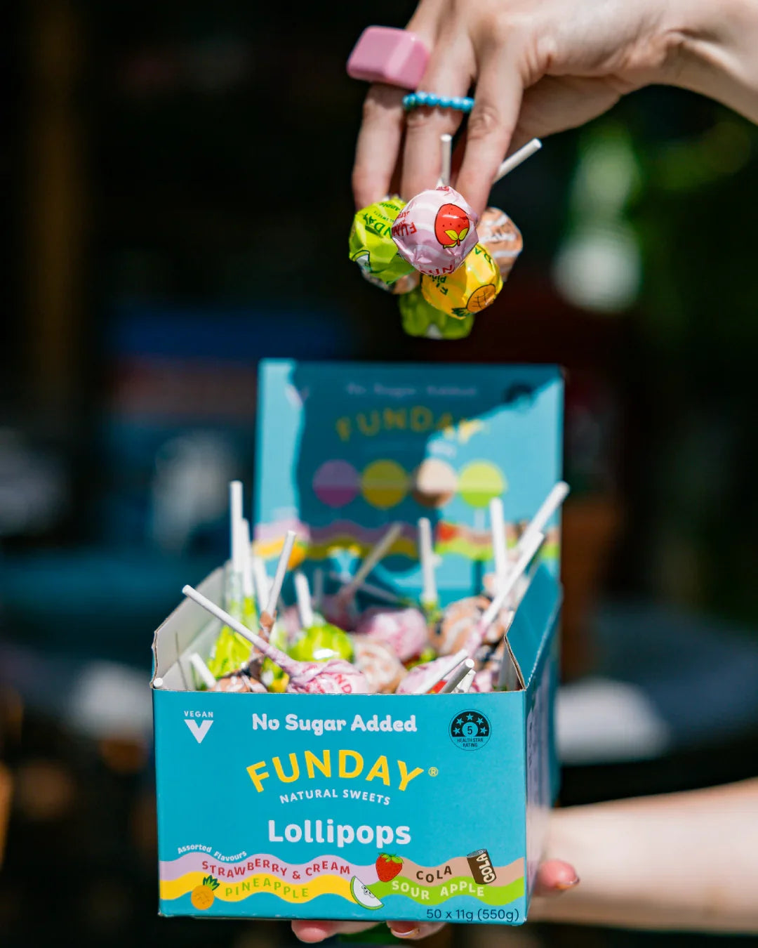 FUNDAY Lollipops 11g Assorted Box of 50