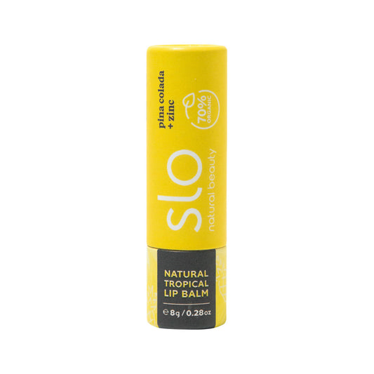 Slo Natural Beauty Organic Natural Lip Balm Pina Colada + Zinc 8g - Cutprice Online