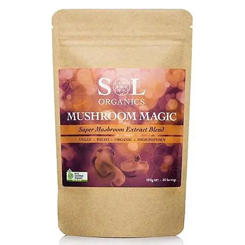 SOL ORGANICS Mushroom Magic Super Mushroom Extract Blend 100g SOL ORGANICS