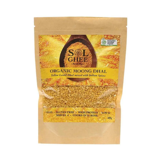 SOL ORGANICS Moong Dhal Yellow Lentil Dhal Mix - 400g SOL ORGANICS
