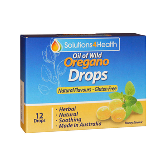 Solutions 4 Health Oil of Wild Oregano Lozenge Drops Honey Flavour x 12 Pack - Cutprice Online