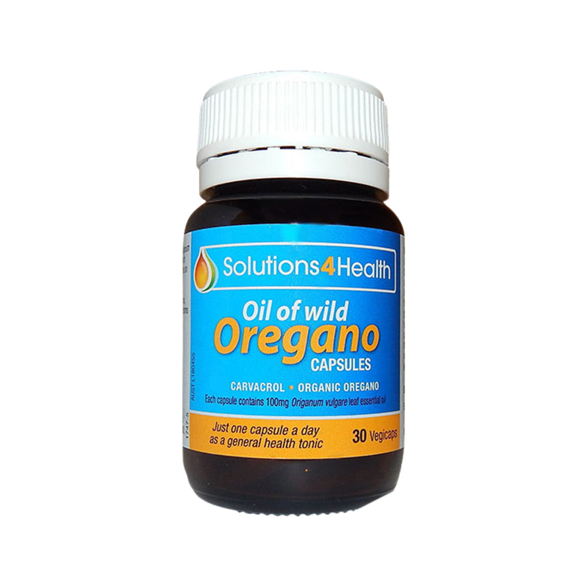 Solutions 4 Health Organic Oil of Wild Oregano Capsules 30vc - Cutprice Online