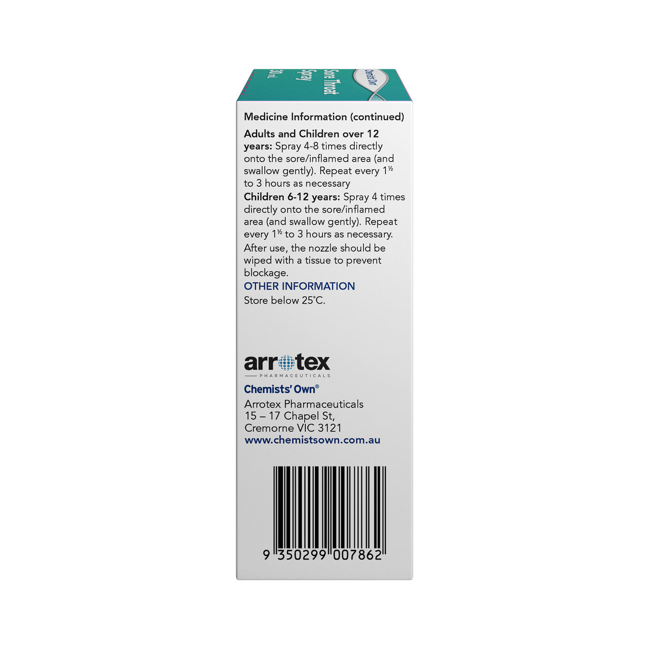 Chemists' Own Sore Throat Spray 30ml - Cutprice Online