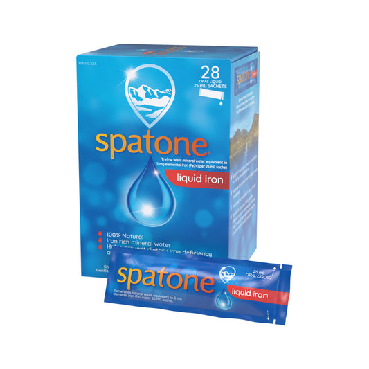 Spatone Liquid Iron Supplement Sachets 25ml x 28 Pack - Cutprice Online