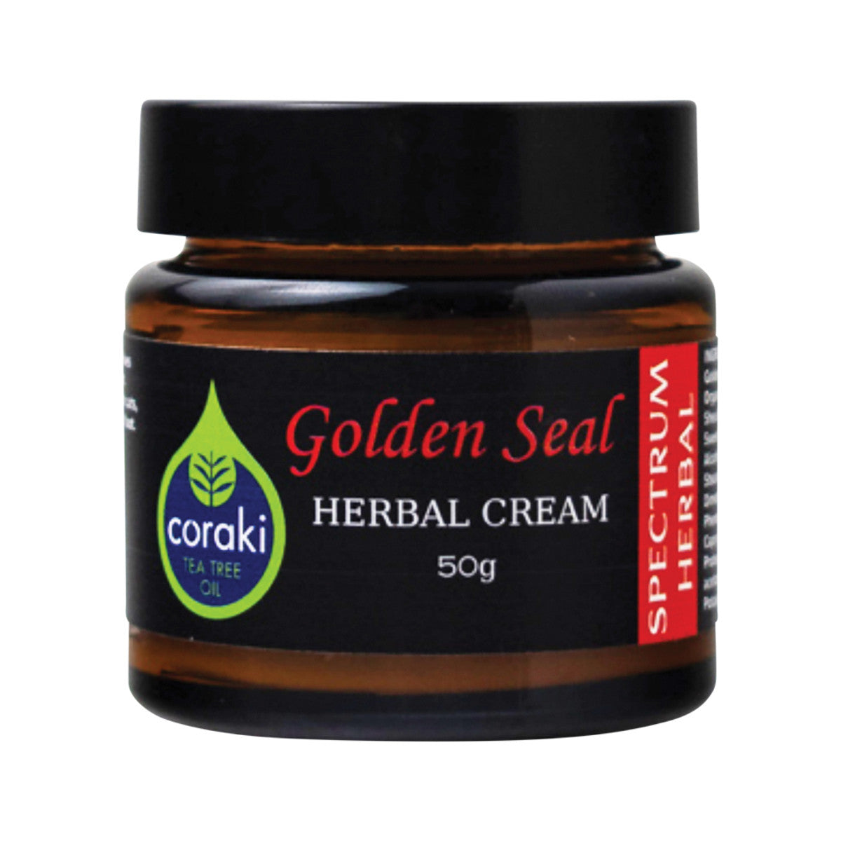 Spectrum Herbal Herbal Cream Golden Seal with Coraki Tea Tree Oil 50g - Cutprice Online